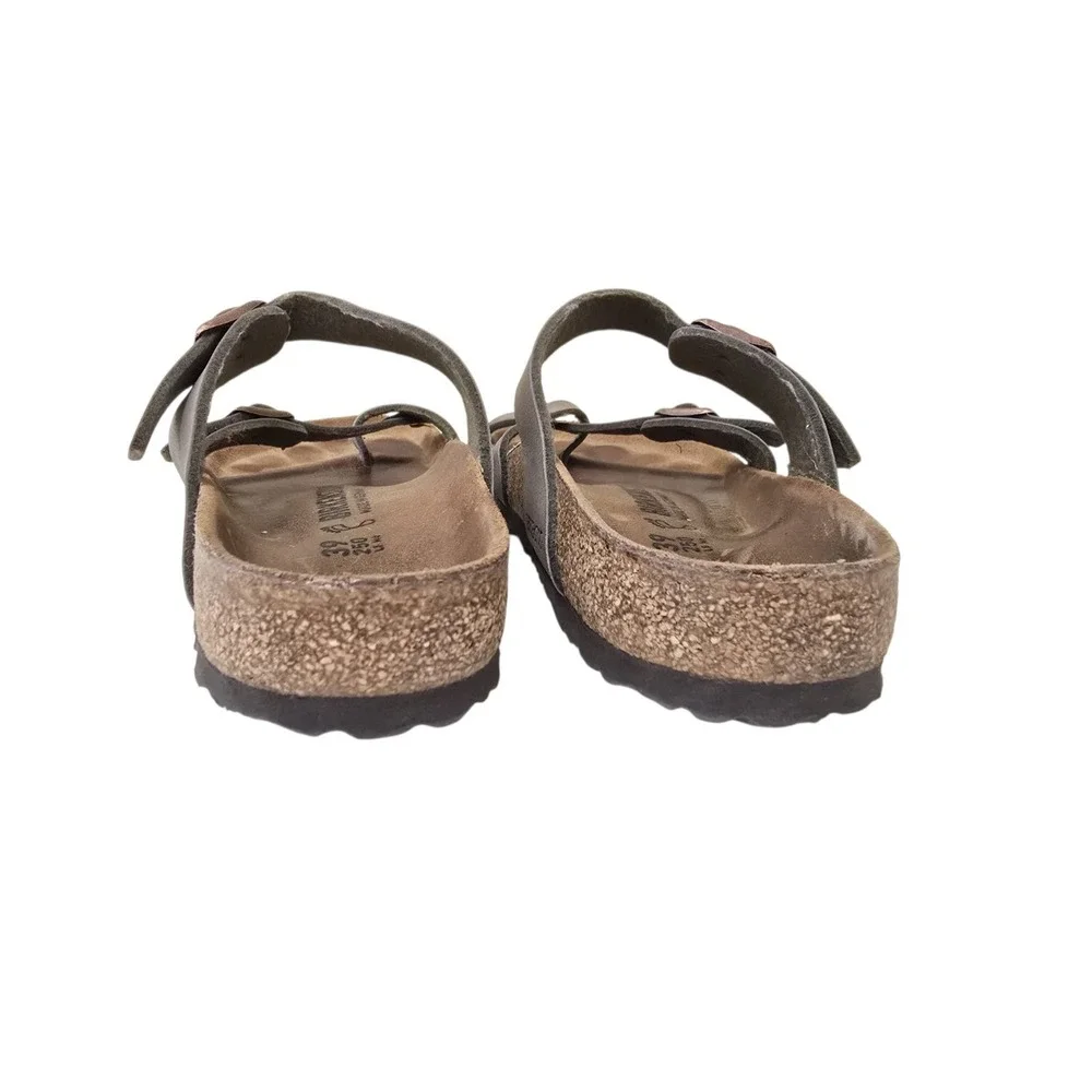 Birkenstock Mayari Single Toe Strappy Thong Sandal Size EU 39 US 8 Mocha